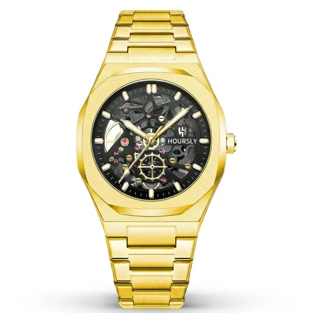 Hoursly Octagonal - Skeleton Watch